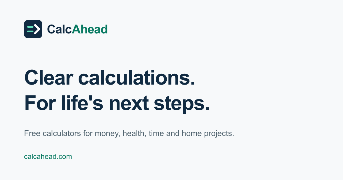 CalcAhead, as it opens in a browser tab